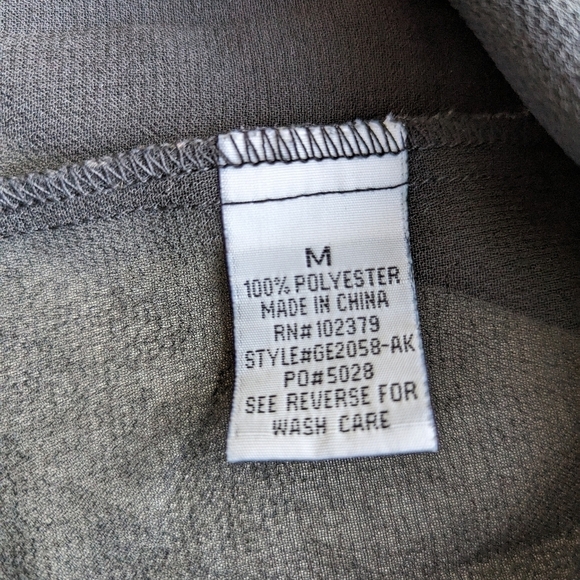 Ali & Kris Chiffon Sheer Blouse Button Up Sequin Collar, Cuff Long Sleeve- sz M - Picture 6 of 7